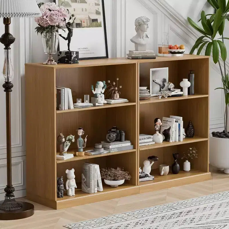 Meuble d'appoint en bois 41x31x16 avec étagère réglable sans porte, naturel
