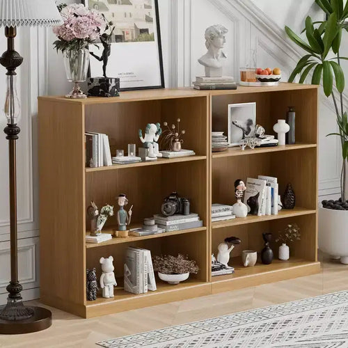 Meuble d'appoint en bois 41x31x16 avec étagère réglable sans porte, naturel