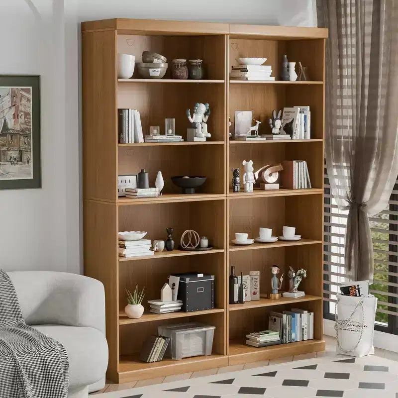 Meuble d'appoint en bois 41x31x16 avec étagère réglable sans porte, naturel