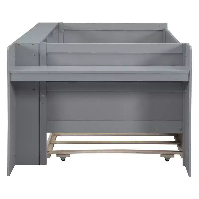 Lit de repos double multifonctionnel avec tiroirs et lit gigogne, rangement de tête de lit et tables, station de recharge USB