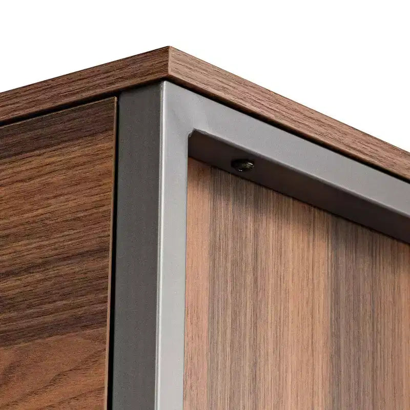 Commode 5 tiroirs avec accent 42 po Noyer
