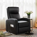 Fauteuil décontracté de salon : Fauteuil inclinable manuel avec massage et chauffage