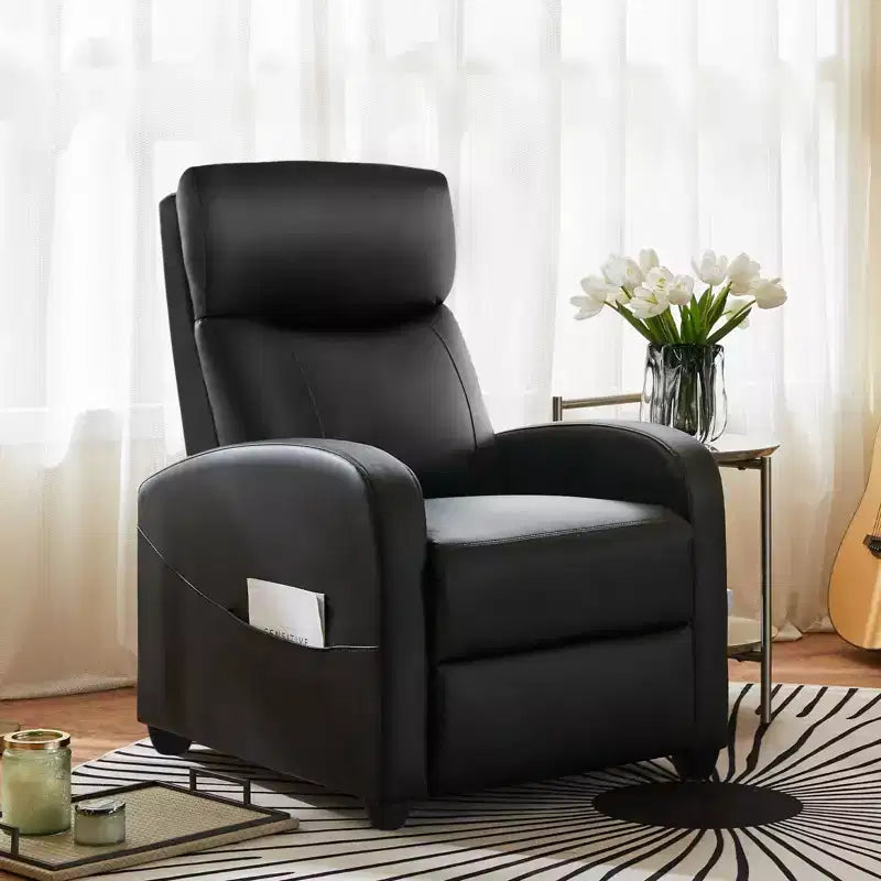Fauteuil décontracté de salon : Fauteuil inclinable manuel avec massage et chauffage