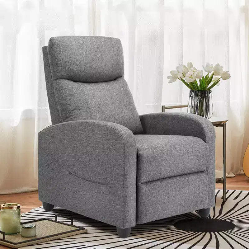 Living Room Casual Chair: Manual Recliner with Massage and Heating