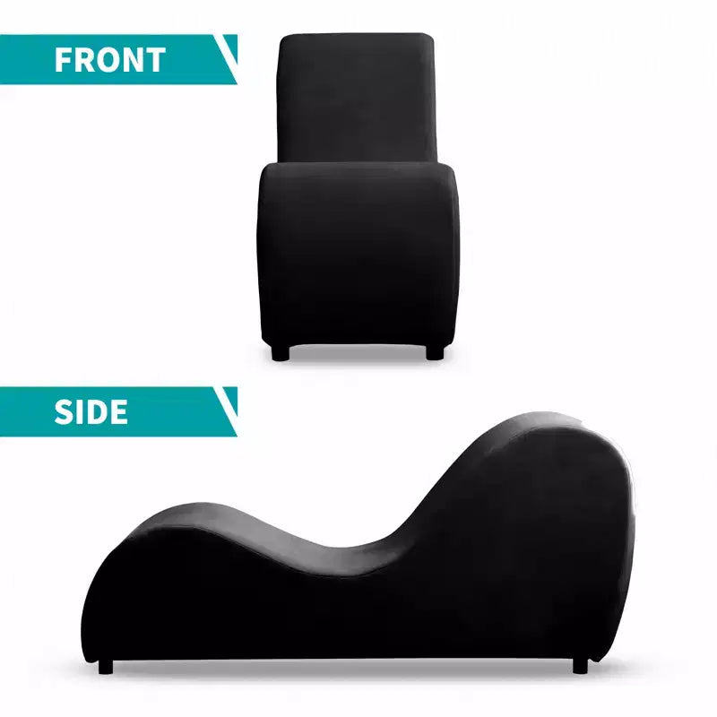 Chaise longue de yoga en velours, chaises de yoga courbées modernes pour adultes pour l'étirement, la relaxation, l'exercice