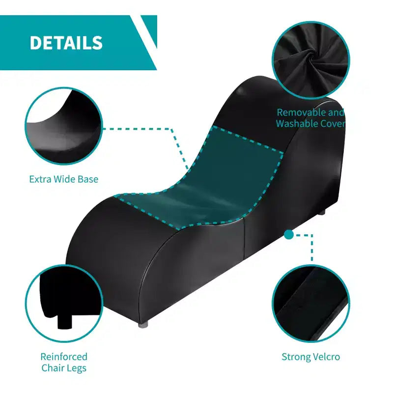 Chaise longue de yoga en velours, chaises de yoga courbées modernes pour adultes pour l'étirement, la relaxation, l'exercice