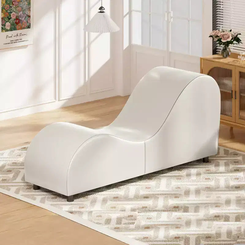 Chaise longue de yoga en velours, chaises de yoga courbées modernes pour adultes pour l'étirement, la relaxation, l'exercice