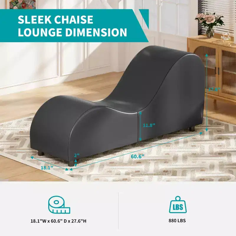 Chaise longue de yoga en velours, chaises de yoga courbées modernes pour adultes pour l'étirement, la relaxation, l'exercice