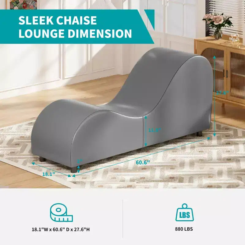 Chaise longue de yoga en velours, chaises de yoga courbées modernes pour adultes pour l'étirement, la relaxation, l'exercice