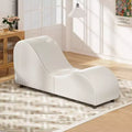 Mjkone Velvet Yoga Chaise Lounges Chair , Modern Curved Yoga Chairs for Adults for Stretching, Relaxation, Exercise