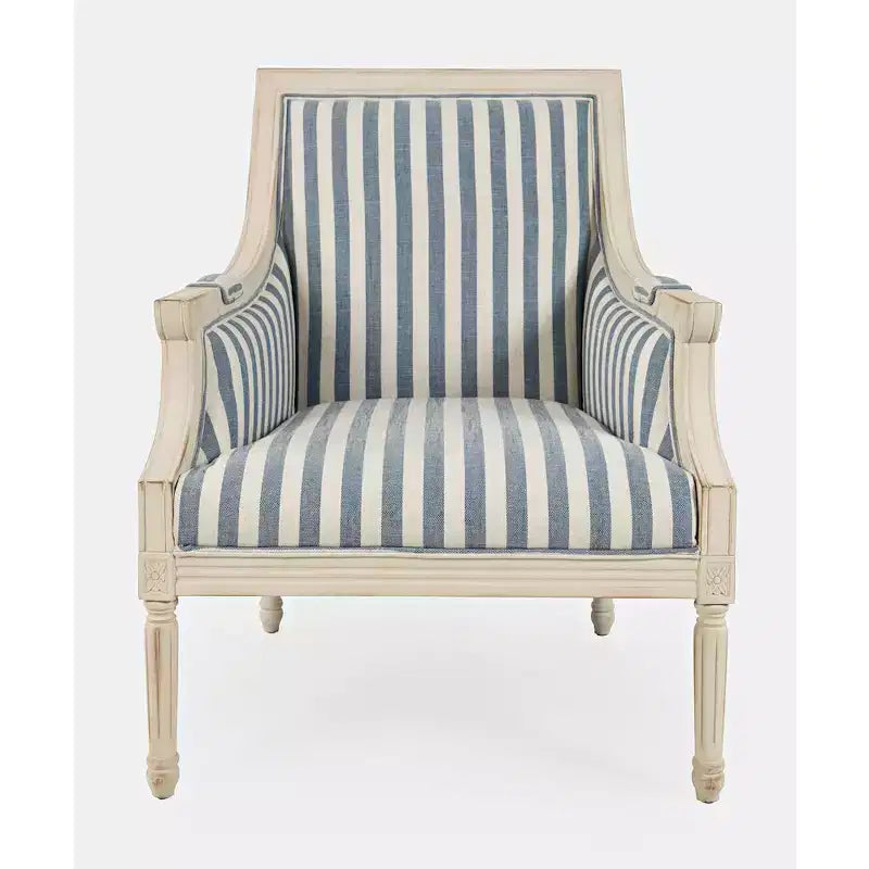 Jofran, McKenna French Detailing Solid Wood Upholstered Accent Chair