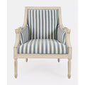 Jofran, McKenna French Detailing Solid Wood Upholstered Accent Chair