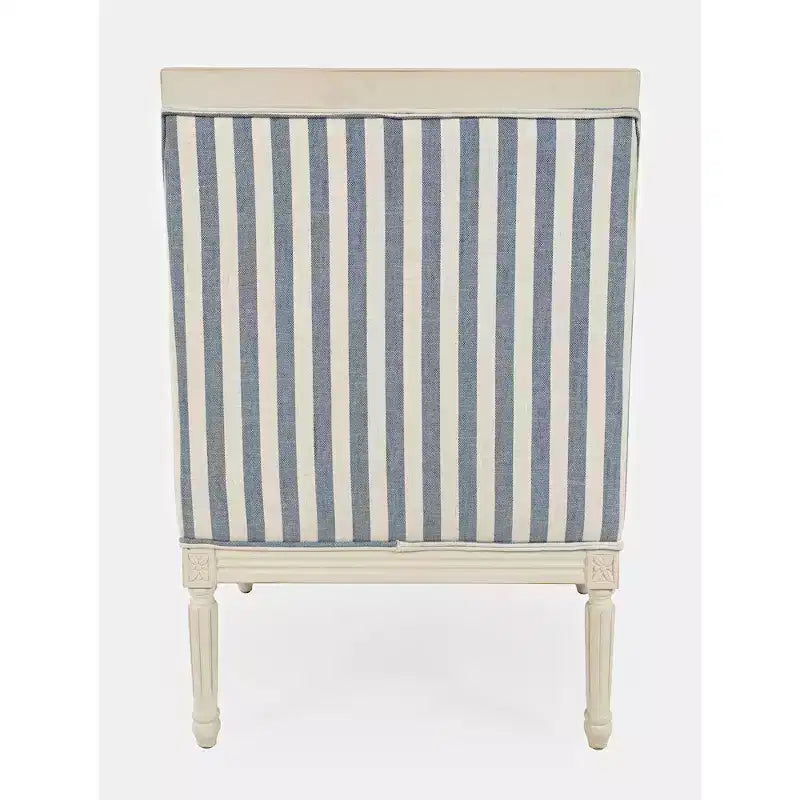 Fauteuil d'appoint rembourré en bois massif McKenna French Detailing