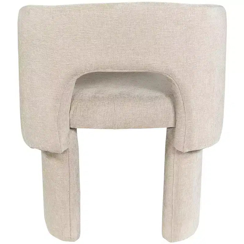 Chaise de salle à manger/chaise d'appoint en tissu chenille Emmet