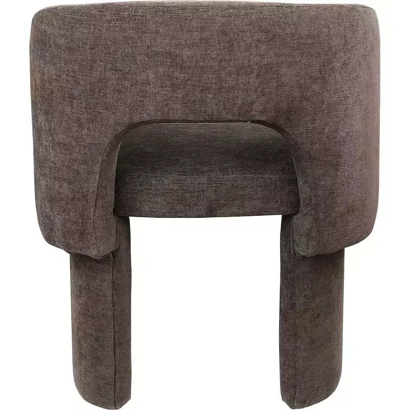 Chaise de salle à manger/chaise d'appoint en tissu chenille Emmet