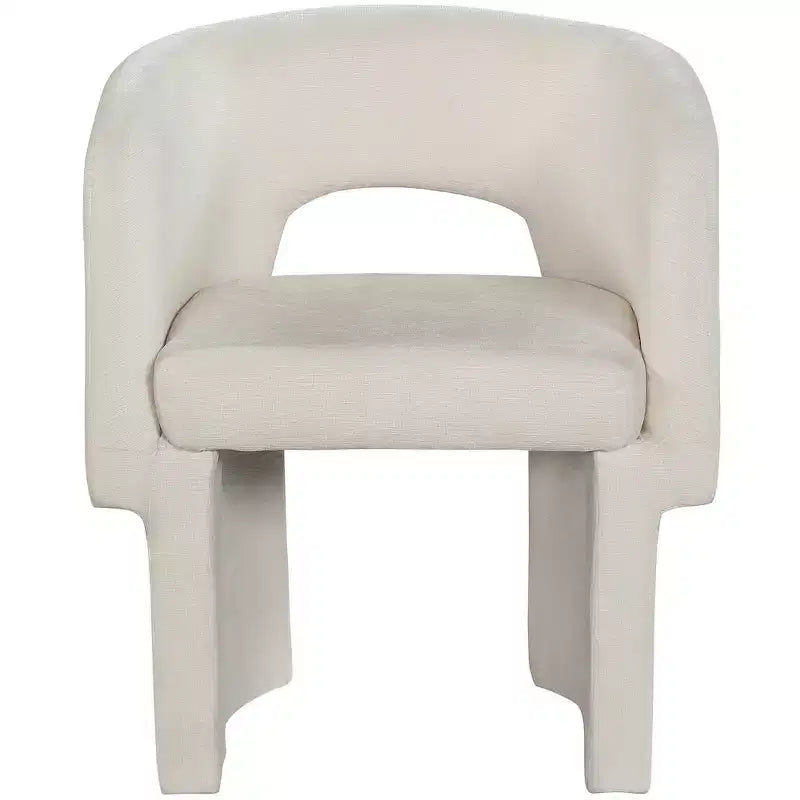 Chaise de salle à manger/chaise d'appoint en tissu chenille Emmet