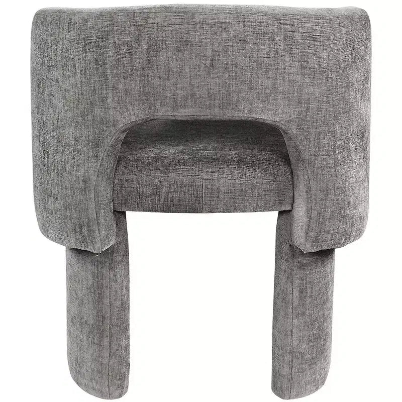 Chaise de salle à manger/chaise d'appoint en tissu chenille Emmet
