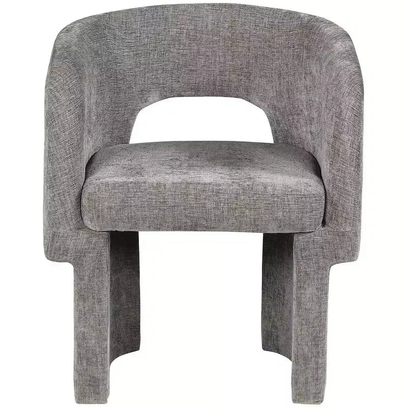 Chaise de salle à manger/chaise d'appoint en tissu chenille Emmet