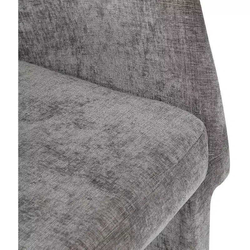 Chaise de salle à manger/chaise d'appoint en tissu chenille Emmet