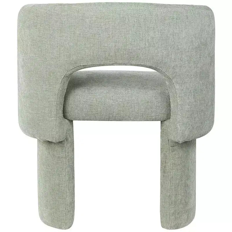 Chaise de salle à manger/chaise d'appoint en tissu chenille Emmet