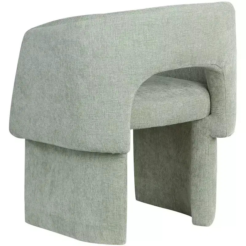 Chaise de salle à manger/chaise d'appoint en tissu chenille Emmet