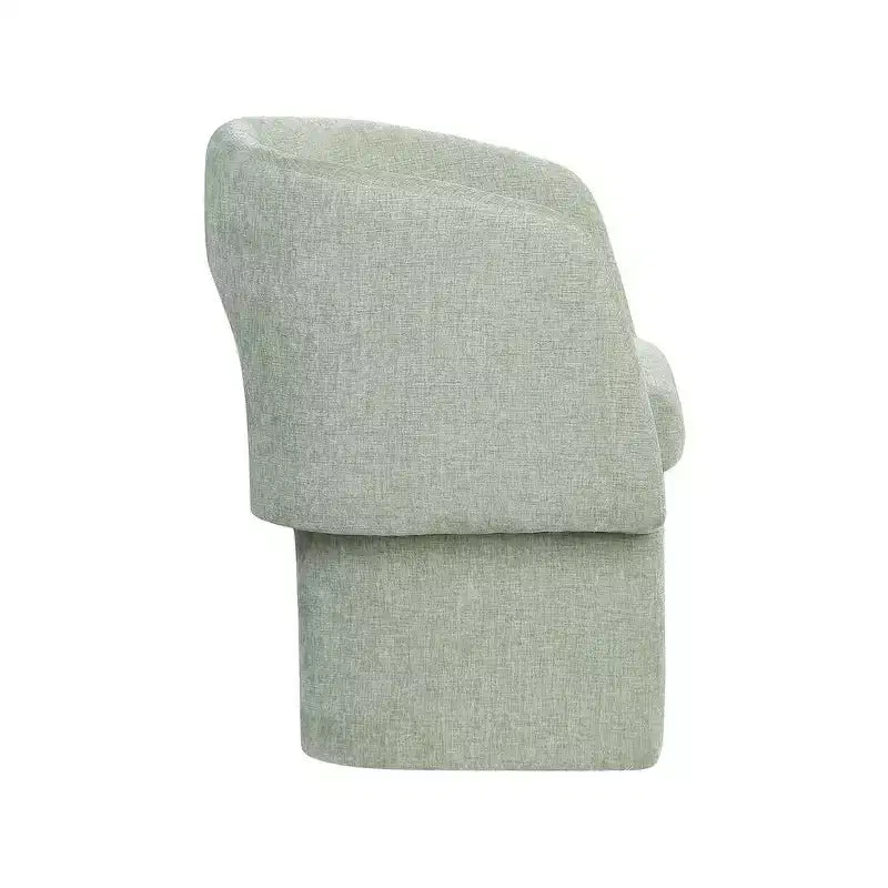 Chaise de salle à manger/chaise d'appoint en tissu chenille Emmet