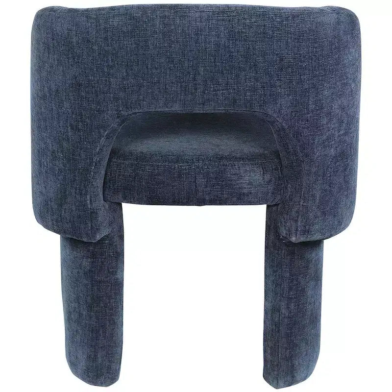 Chaise de salle à manger/chaise d'appoint en tissu chenille Emmet