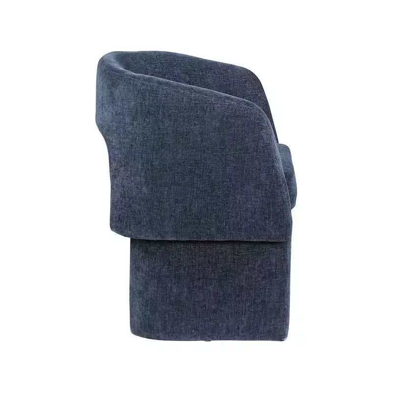 Chaise de salle à manger/chaise d'appoint en tissu chenille Emmet