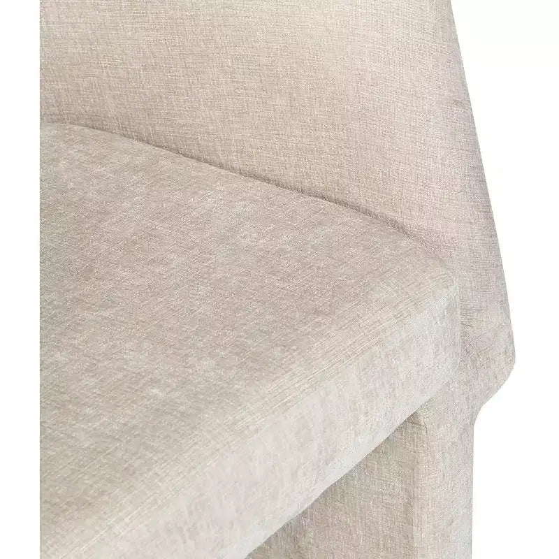 Chaise de salle à manger/chaise d'appoint en tissu chenille Emmet