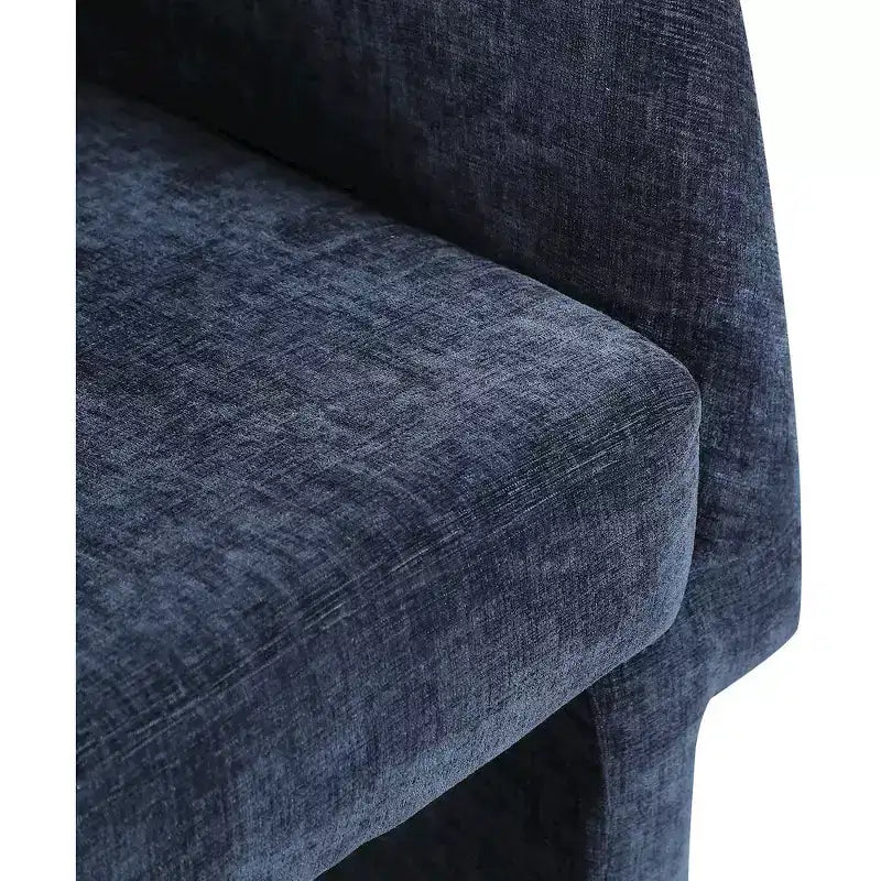 Chaise de salle à manger/chaise d'appoint en tissu chenille Emmet