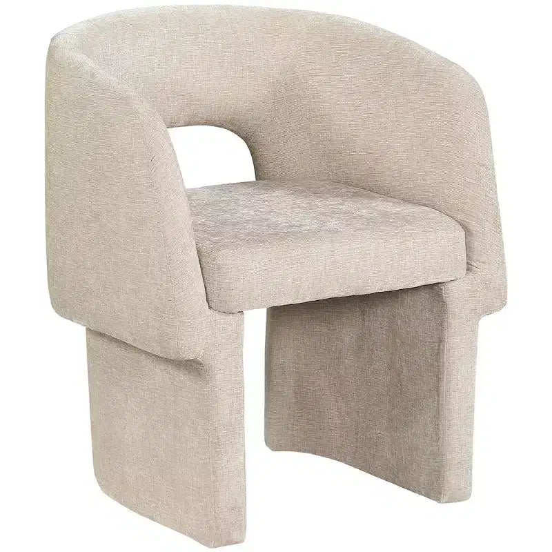 Meridian Furniture,Emmet Chenille Fabric Dining Chair / Accent Chair