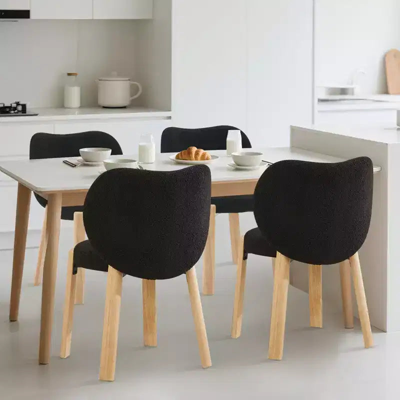 Fauteuil de coiffeuse en tissu Teddy pelucheux, jolies chaises de bureau avec dossier, chaise d'appoint roulante rembourrée pour salon/salle de maquillage/chambre à coucher