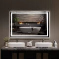 60x36 Inches Large Bathroom Mirror, FramelessVanity Mirror with Led Lights,Front Lit and Backlit,Wall-Mounted Mirror for Over Sink, Entryway, Bedroom