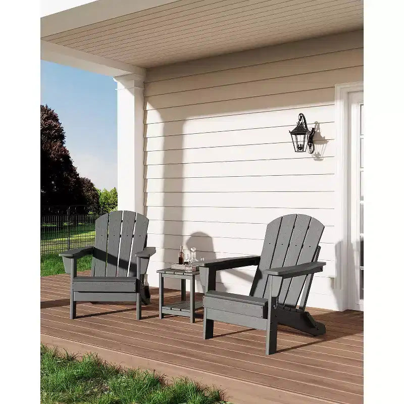 Chaise de patio extérieure, capacité de 172 kg, assise confortable, pliable, pour terrasse, pelouse, jardin