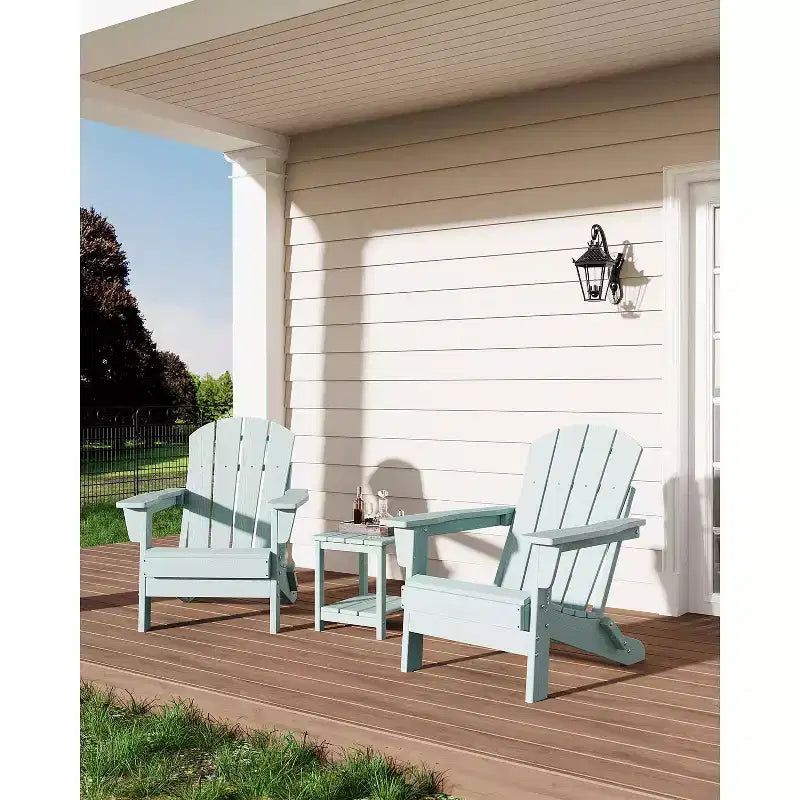 Chaise de patio extérieure, capacité de 172 kg, assise confortable, pliable, pour terrasse, pelouse, jardin