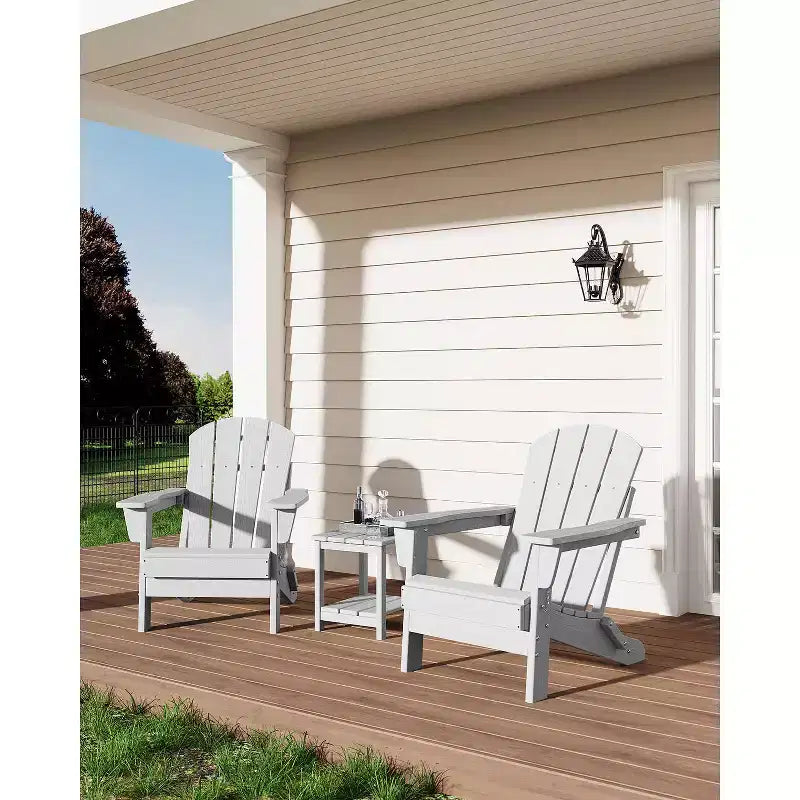 Chaise de patio extérieure, capacité de 172 kg, assise confortable, pliable, pour terrasse, pelouse, jardin