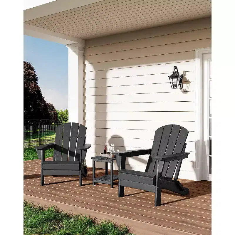 Chaise de patio extérieure, capacité de 172 kg, assise confortable, pliable, pour terrasse, pelouse, jardin