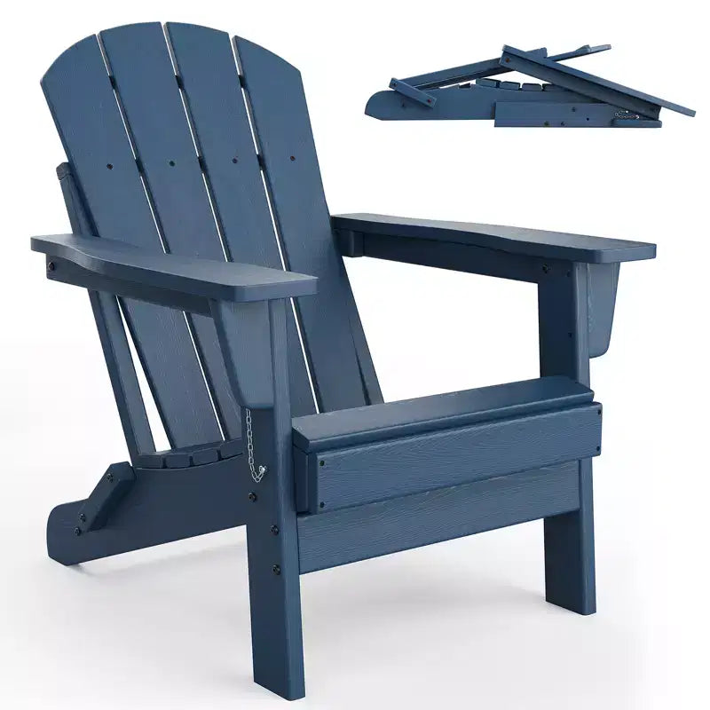 Chaise de patio extérieure, capacité de 172 kg, assise confortable, pliable, pour terrasse, pelouse, jardin