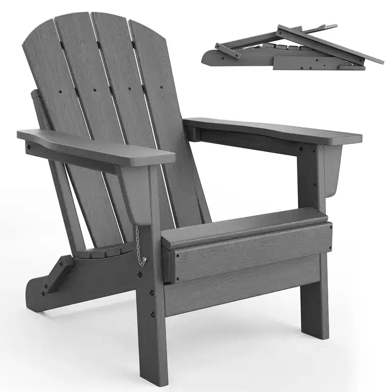 Chaise de patio extérieure, capacité de 172 kg, assise confortable, pliable, pour terrasse, pelouse, jardin