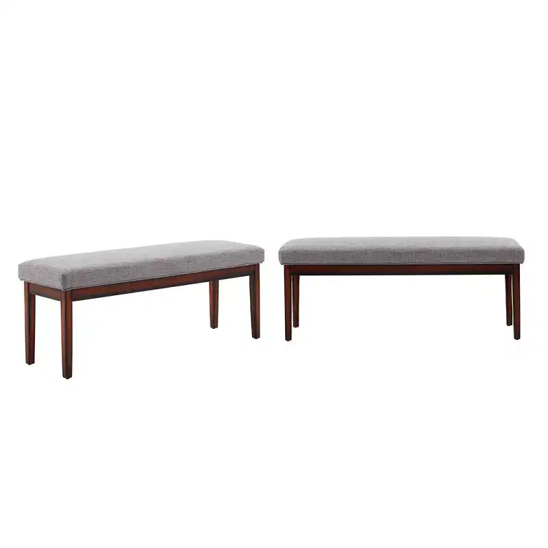 Banc rembourré finition espresso Quinby