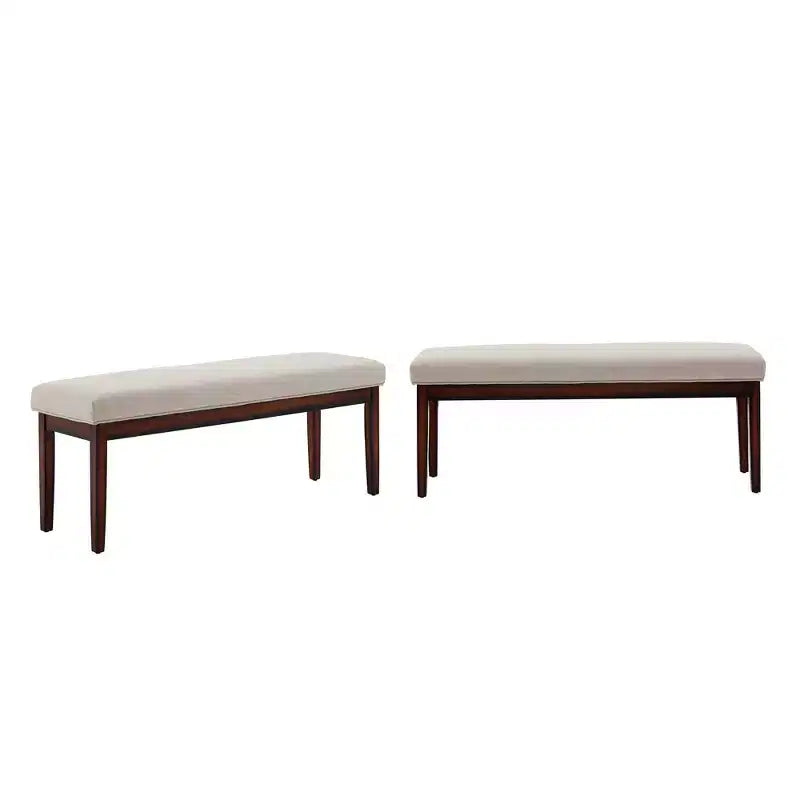 Banc rembourré finition espresso Quinby