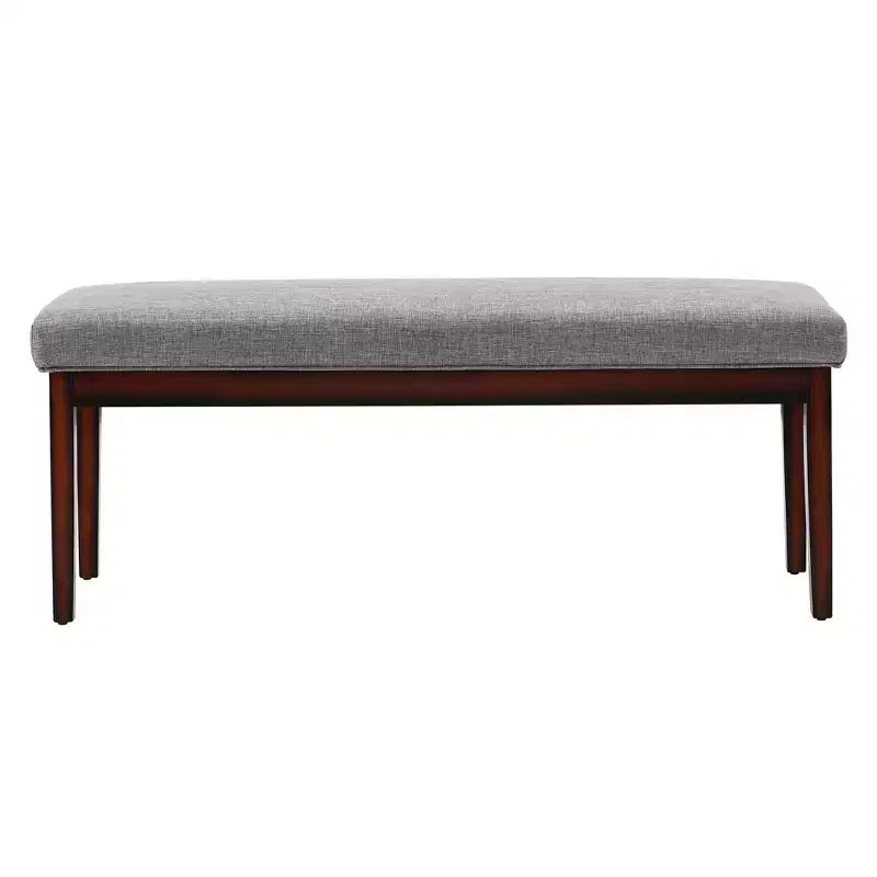 Banc rembourré finition espresso Quinby