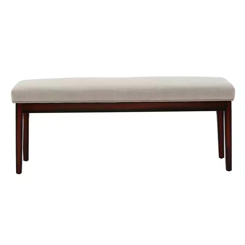 Banc rembourré finition espresso Quinby