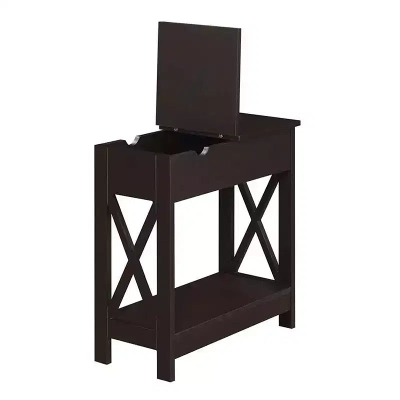 Table d'appoint rectangulaire en bois (1 pièce)