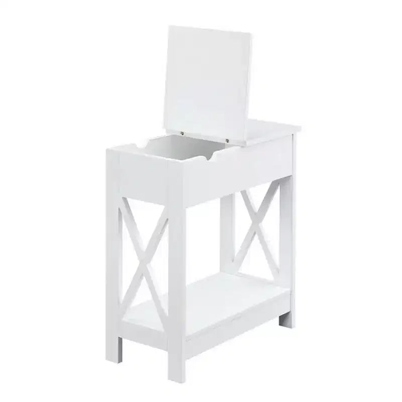 Table d'appoint rectangulaire en bois (1 pièce)