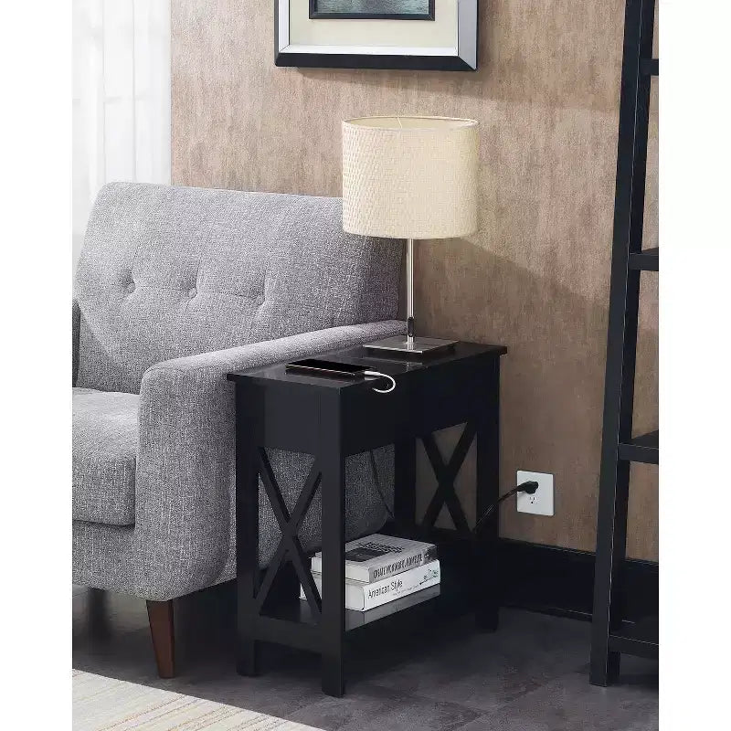 HomeStock Rectangle Wood Table Top End Table 1 -piece