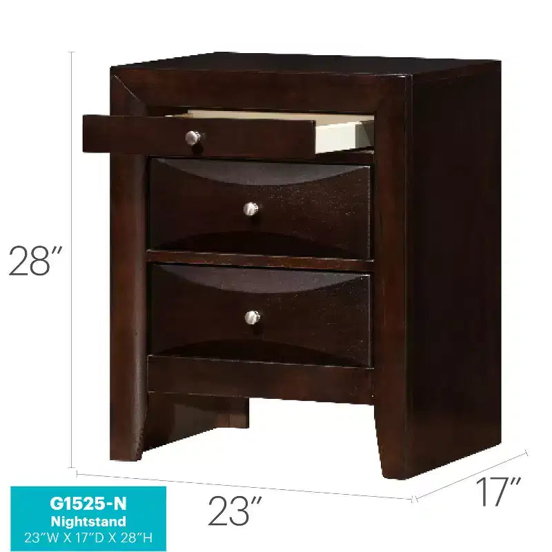 Table de chevet rectangulaire en bois de cerisier pour salon et chambre à coucher