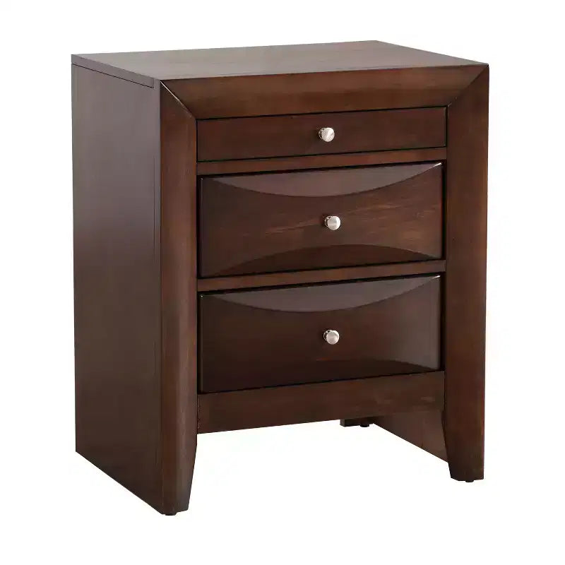 Table de chevet rectangulaire en bois de cerisier pour salon et chambre à coucher
