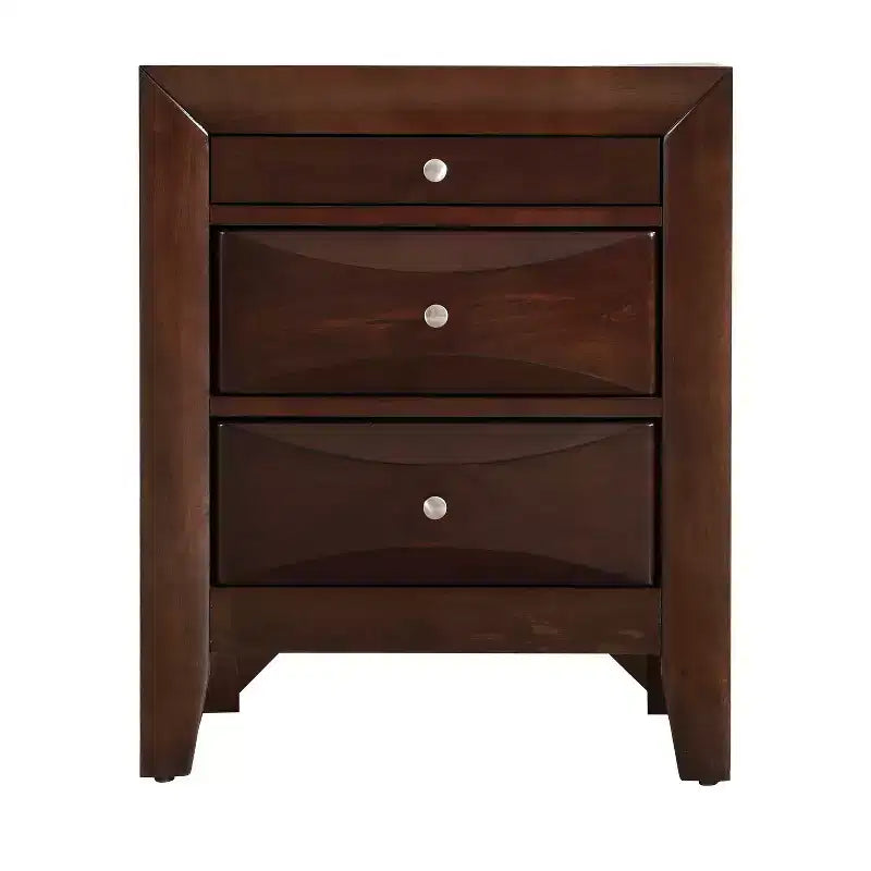 Table de chevet rectangulaire en bois de cerisier pour salon et chambre à coucher