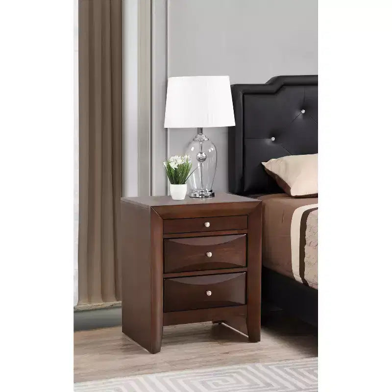 Table de chevet rectangulaire en bois de cerisier pour salon et chambre à coucher